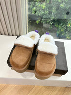 UGG Australian Shepherd Theia Platform Warm Wool Suede 525936