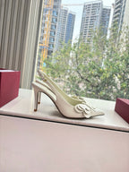 VT 26s Butterfly Slingback White Leather 604040