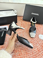 CC 26s Mary Jane Slingback Black Sheepskin 648193