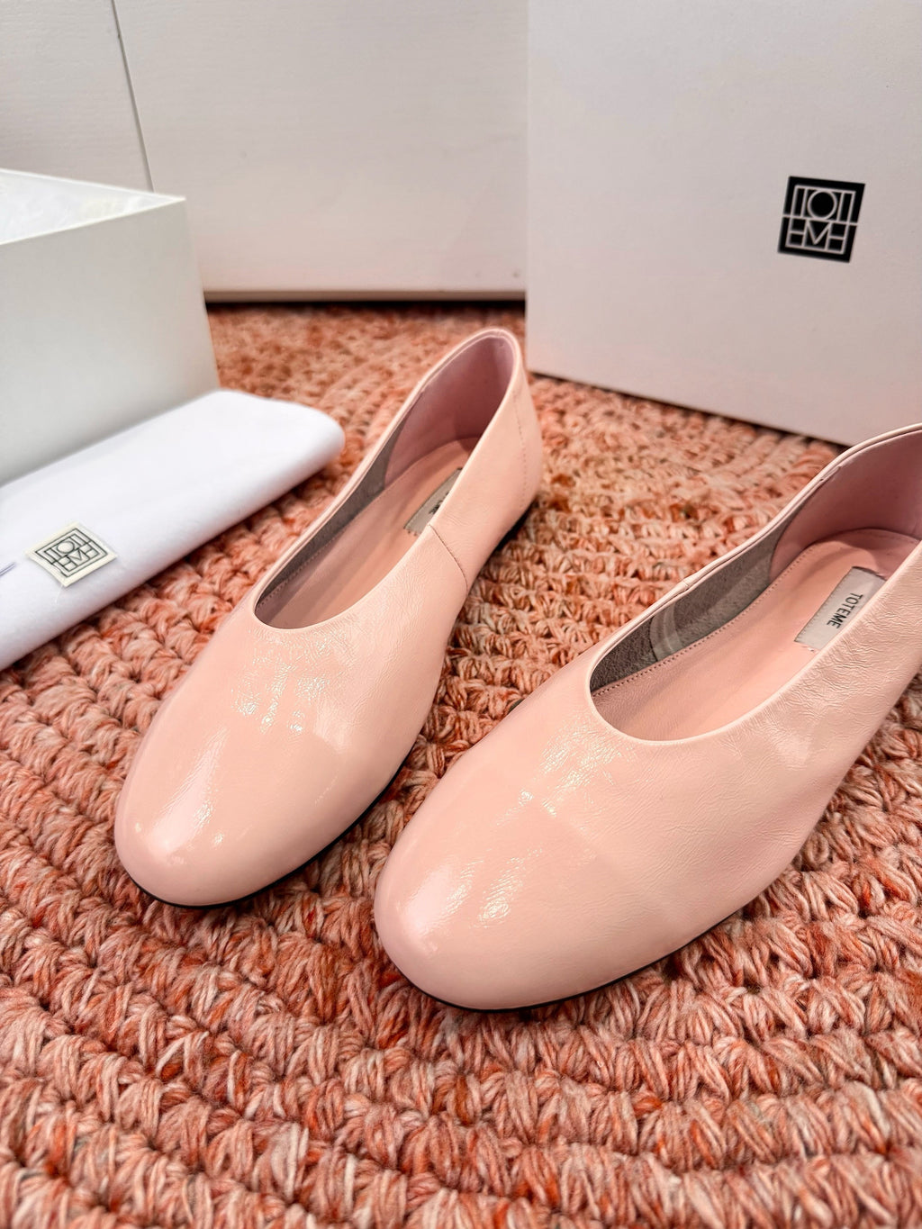 Totem Ballerinas Light Pink Glossy Leather 760432