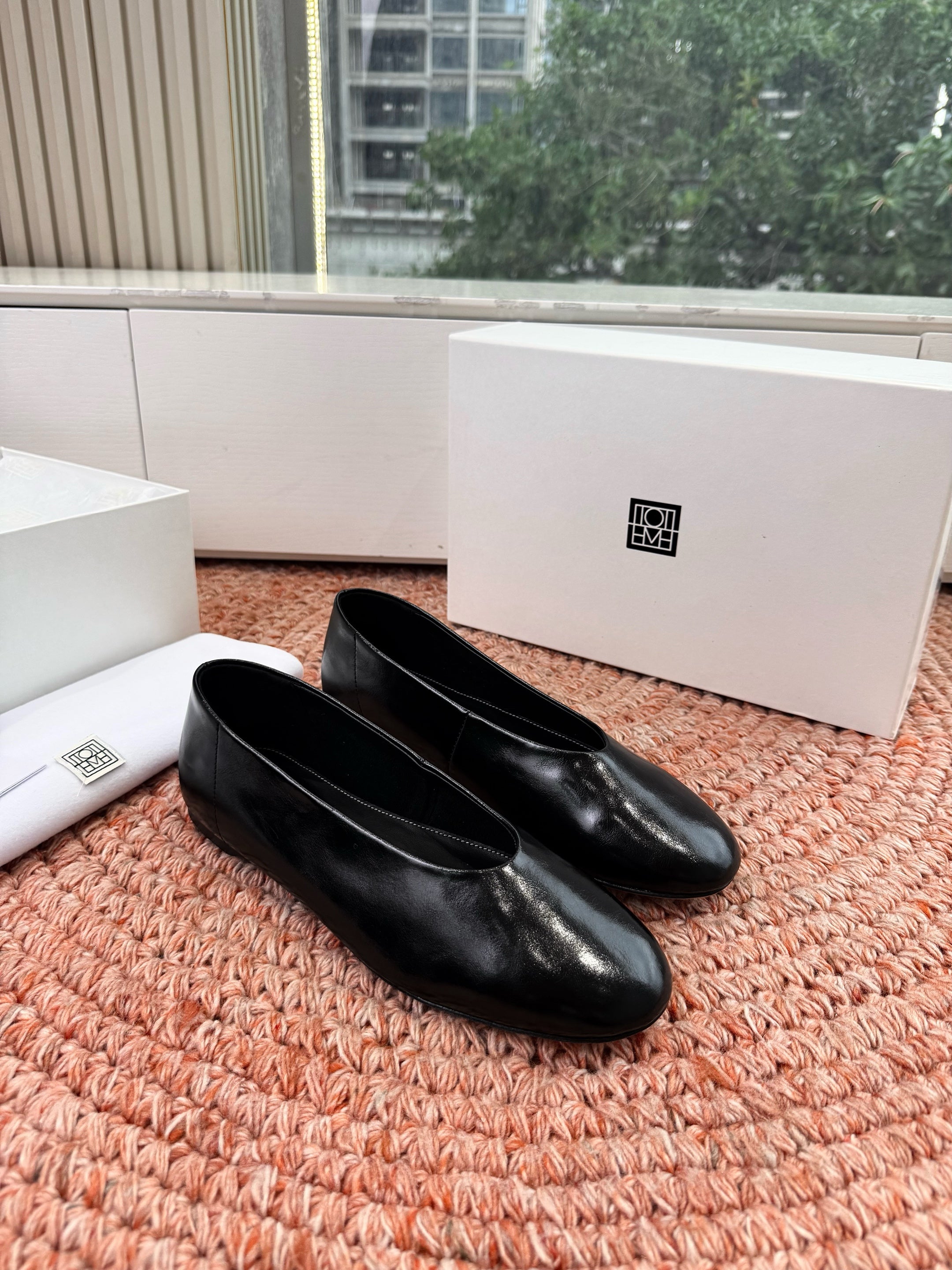 Totem Ballerinas Black Glossy Leather 760433