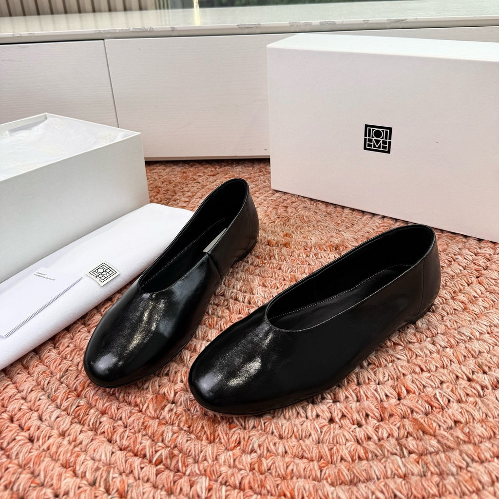 Totem Ballerinas Black Glossy Leather 760433