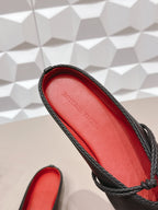 BV Rosa Mary-Jane Ballerina Black Lambskin 613303