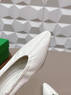 BV Sofia Pump 4cm White Sheepskin 613302