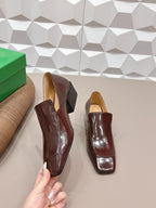 BV Okinawa Intrecciato Loafer 4cm Brown Calfskin 613297