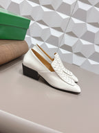BV Ventura Loafer Loafer 4cm White Calfskin 613295