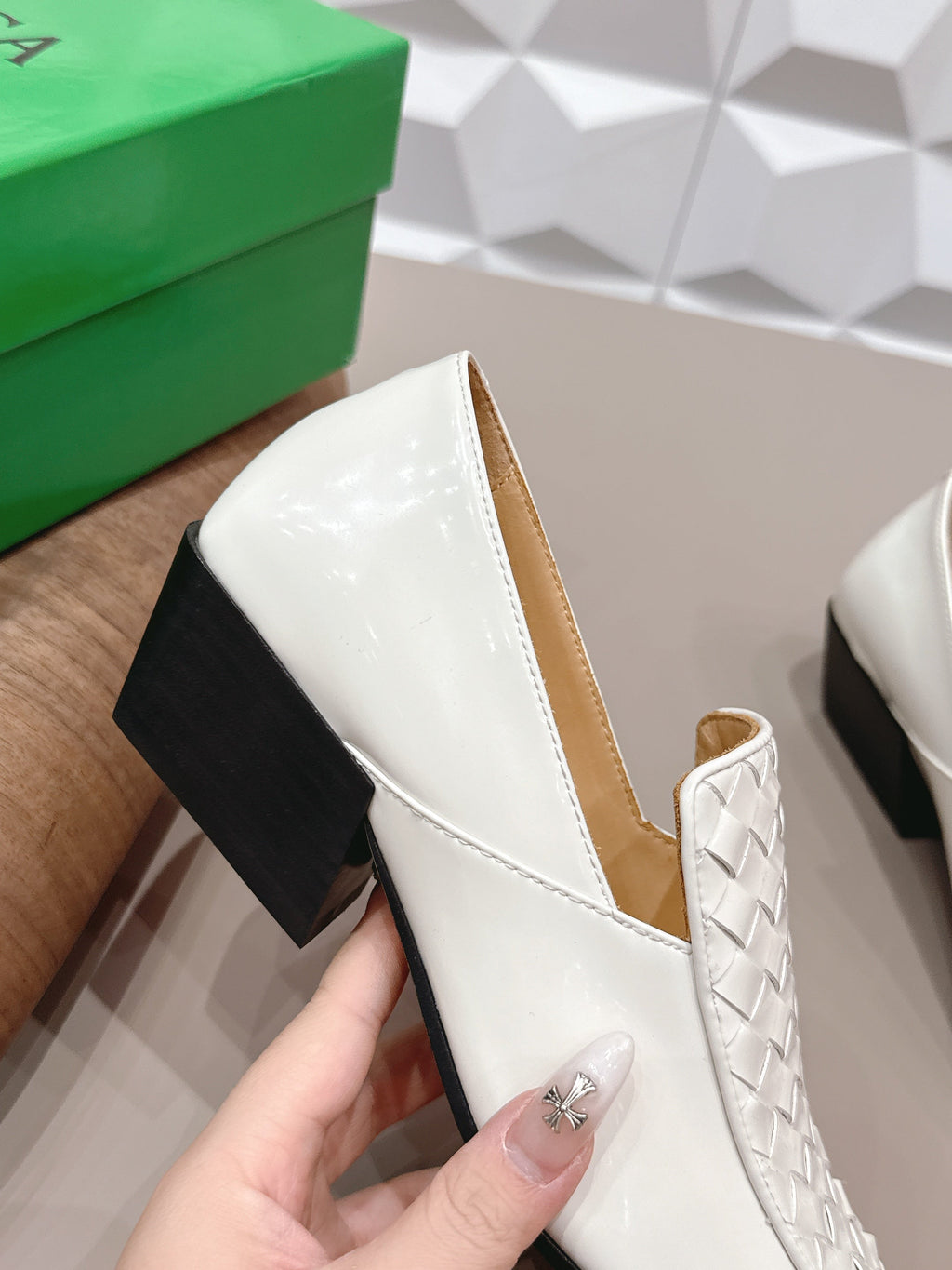 BV Ventura Loafer Loafer 4cm White Calfskin 613295