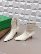 BV Sofia Ankle Boot 7cm White Lambskin 613292