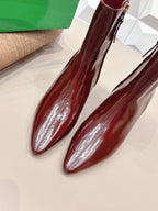 BV Sofia Ankle Boot 7cm Burgundy Lambskin 613291