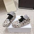 Dior Roadie Sneaker Black Light Grey Python Leather 661982