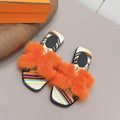 HM 25 Oran Orange Colorful Fur Canvas 738410