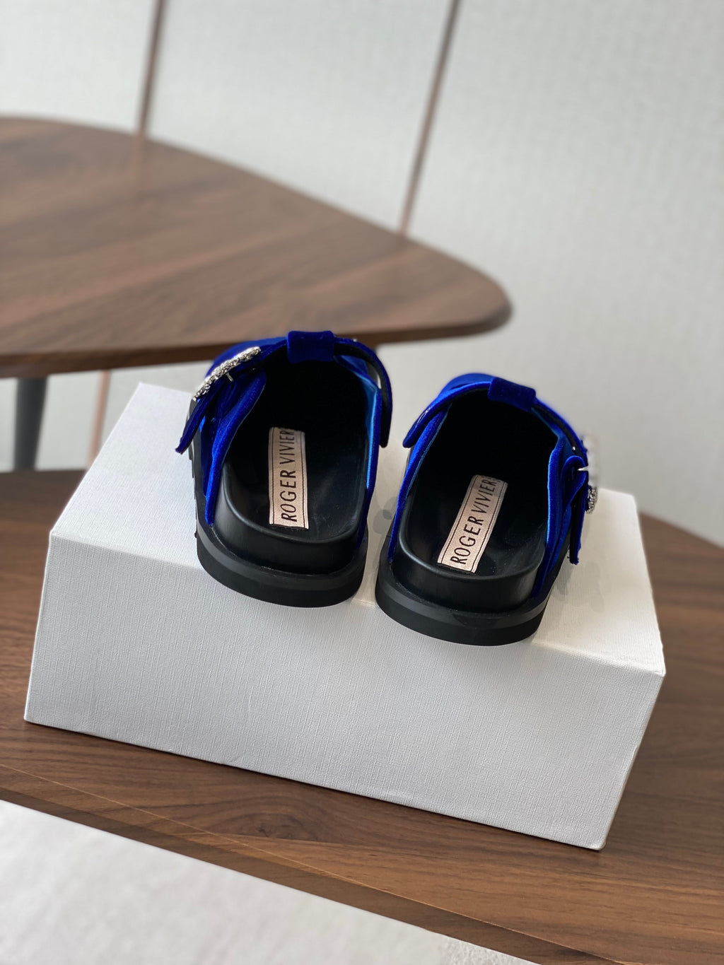 Viv 25 Slippers Blue Imported Flannel 350442