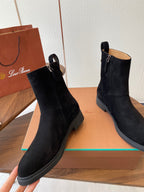 LP latest short boots black suede 388107
