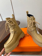 HM 25s Classic Boots Beige Cowhide 422587