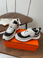 HM couple's sneakers white gray black rubber material