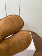Loewe snow boots brown suede wool 477796