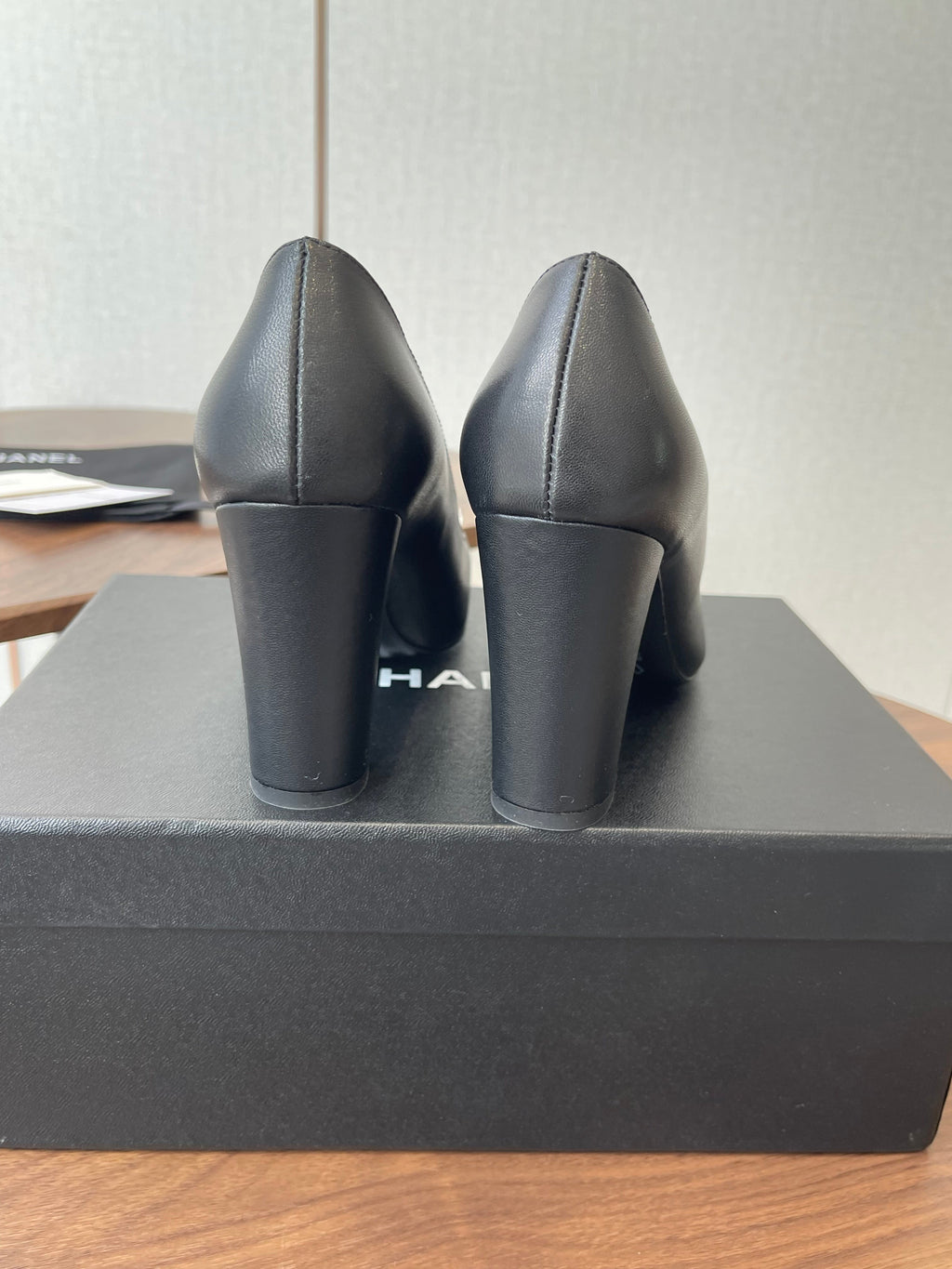 CC SS26 Mathieu Blazy Pumps 90mm Black Sheepskin 529526