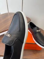 HM Jour Loafers Black Calfskin 579007