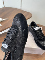 Jimmy Choo Sunny F Sneaker Black Lace Leather
