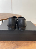 CC 26s Ballet Flats Black White Lambskin 624237
