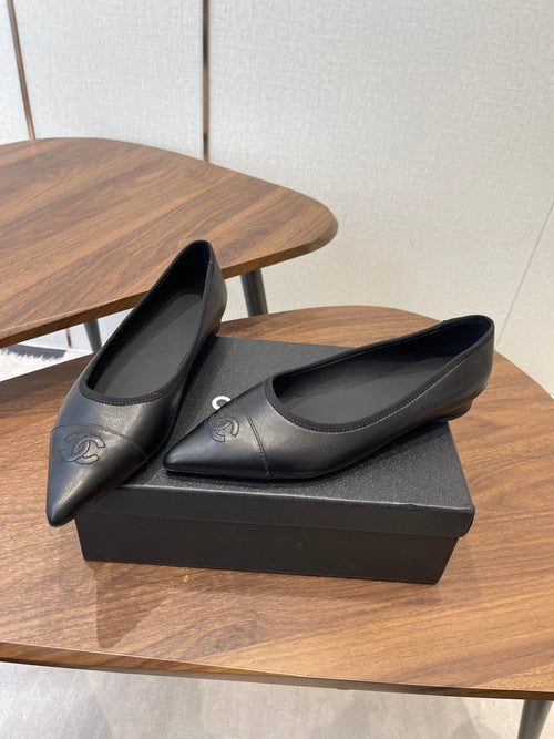 CC 26s Ballet Flats Black Lambskin 624238