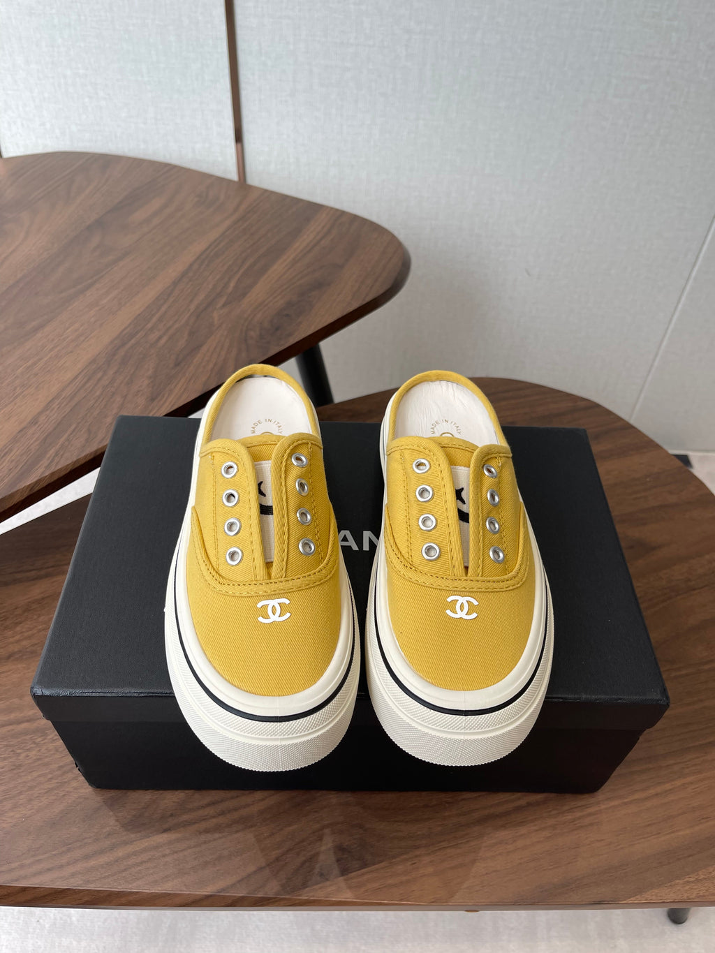 CC 26s Slip-On Platform Yellow Canvas 727467