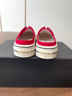 CC 26s Slip-On Platform Red Canvas 727469