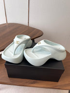 CC 26s Platform Flip-Flops Light Blue Rubber 727522
