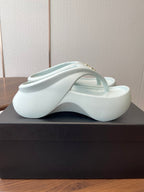 CC 26s Platform Flip-Flops Light Blue Rubber 727522