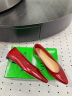 BV 26s Ballet Flats Red Calfskin