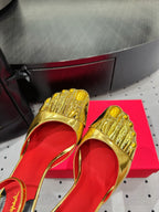 CL 25 Elsa Schiapar Slingback Gold   Cowhide 321605