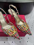 VT 25 Weaving Slingback Mutilcolor Sheepskin 326700