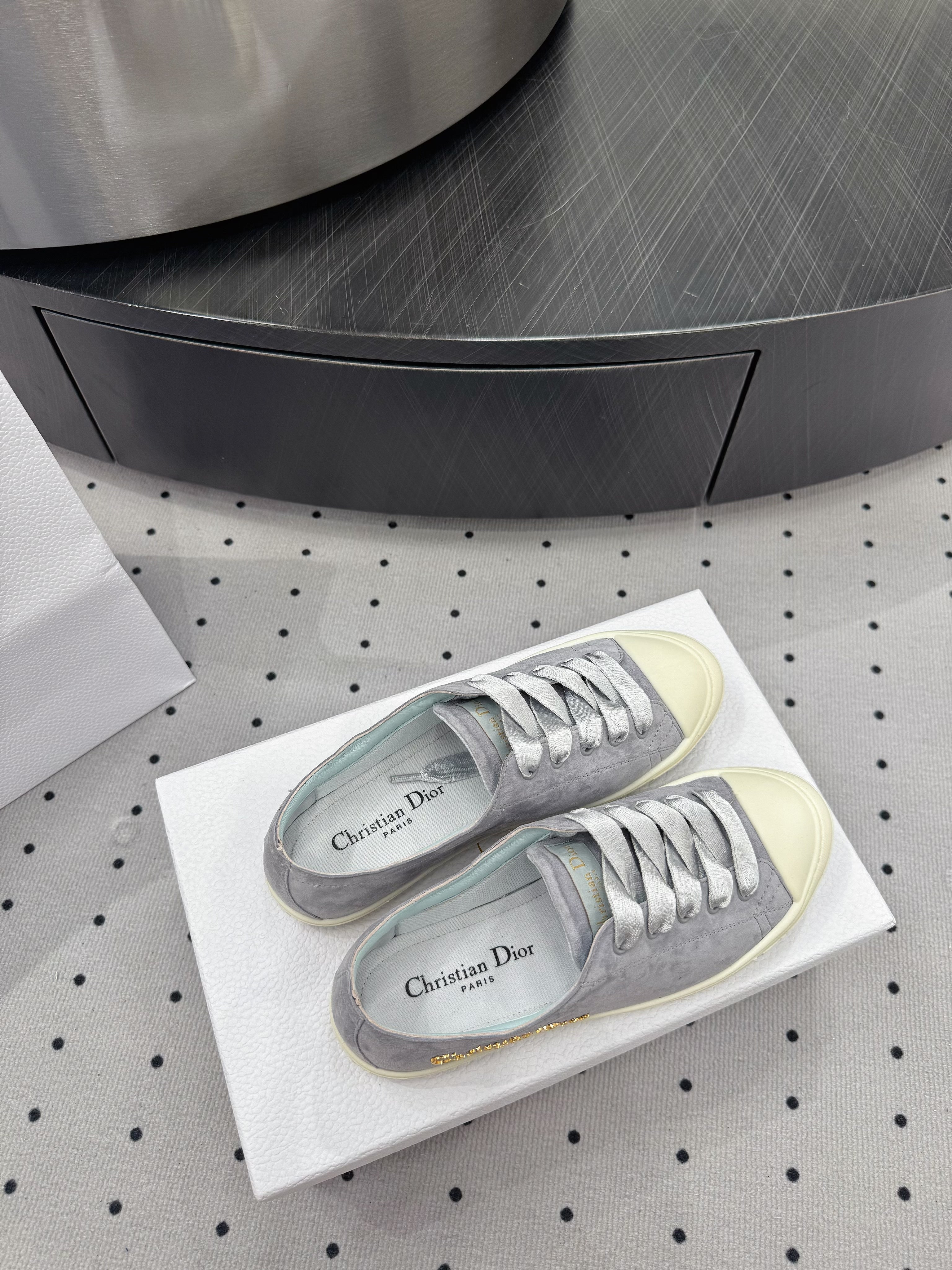 Dior Lucky Sneaker Grey Suede 618072