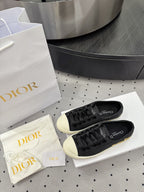 Dior Lucky Sneaker Black Satin 618071
