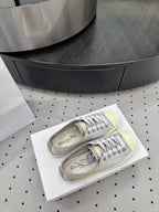 Dior Lucky Sneaker Grey Satin 618073