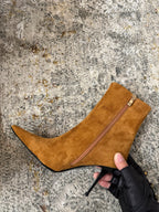 YSL 2025 Short Boot Tan Suede 571304