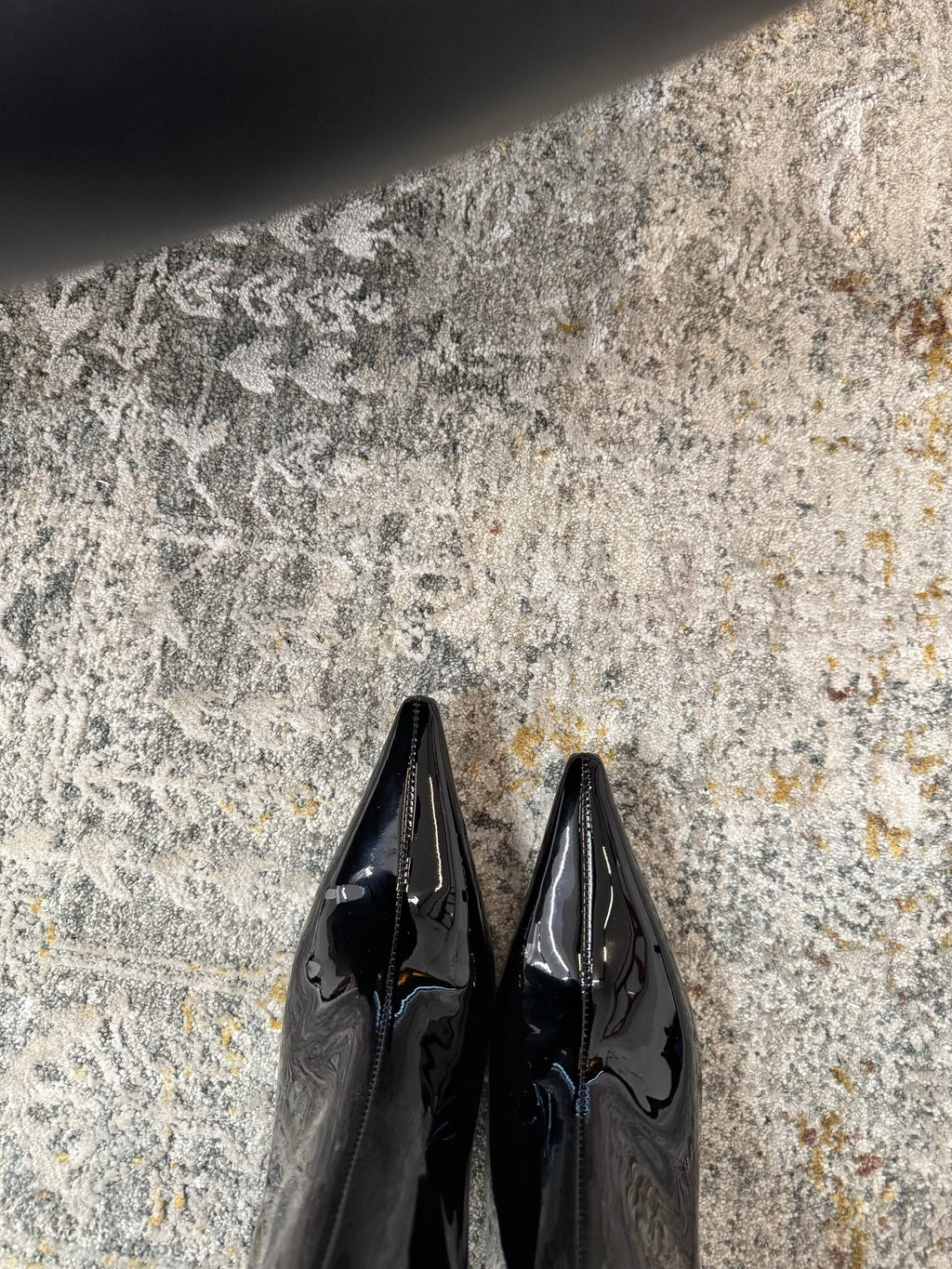 YSL 2025 Boot Black Patent Leather 571309
