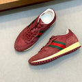 GG Men's Re-Motion Sneaker Red Suede Calfskin 719292