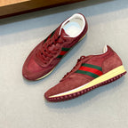 GG Men's Re-Motion Sneaker Red Suede Calfskin 719292