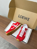 Loewe 25 Ballet Runner 2.0 Sneaker Red Sheepskin 255058