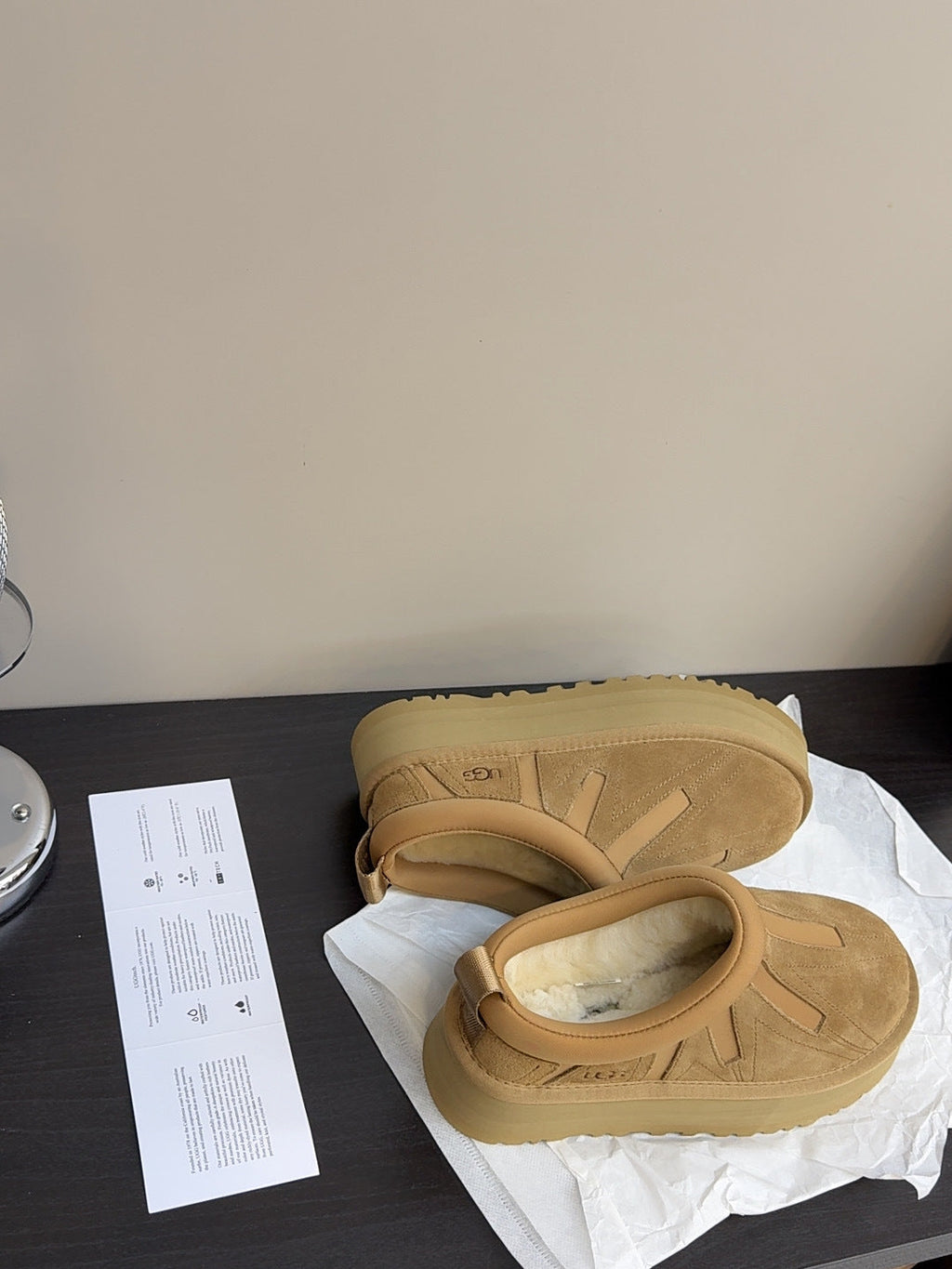 UGG Tazz Sunwave Slippers Brown Suede