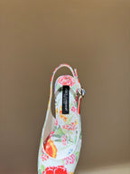 DC Slingback Pumps 65mm Papaveri Fdo Bco Nat   And Sheepskin 379288