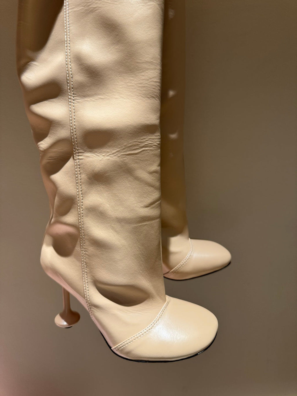 Loewe Toy Over Boots Beige Leather 524995