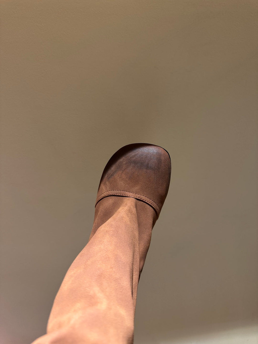 Loewe Toy Over Boots Brown Suede 524996