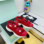 CC 25 Dad Sandals Red Suede 331167