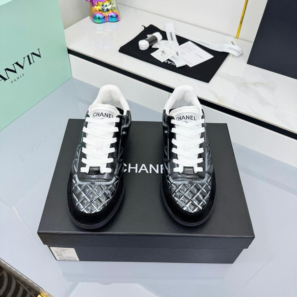 CC 25 Trainers White & Black Cowhide 413829