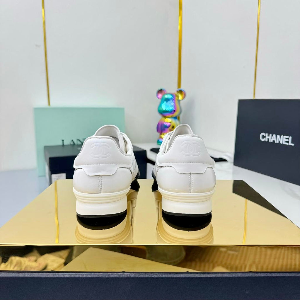 CC 25 Trainers White & Sliver Cowhide 413830