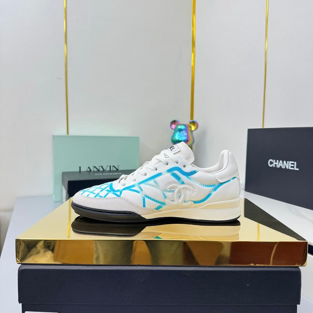 CC 25 Trainers White & Blue Cowhide 413833