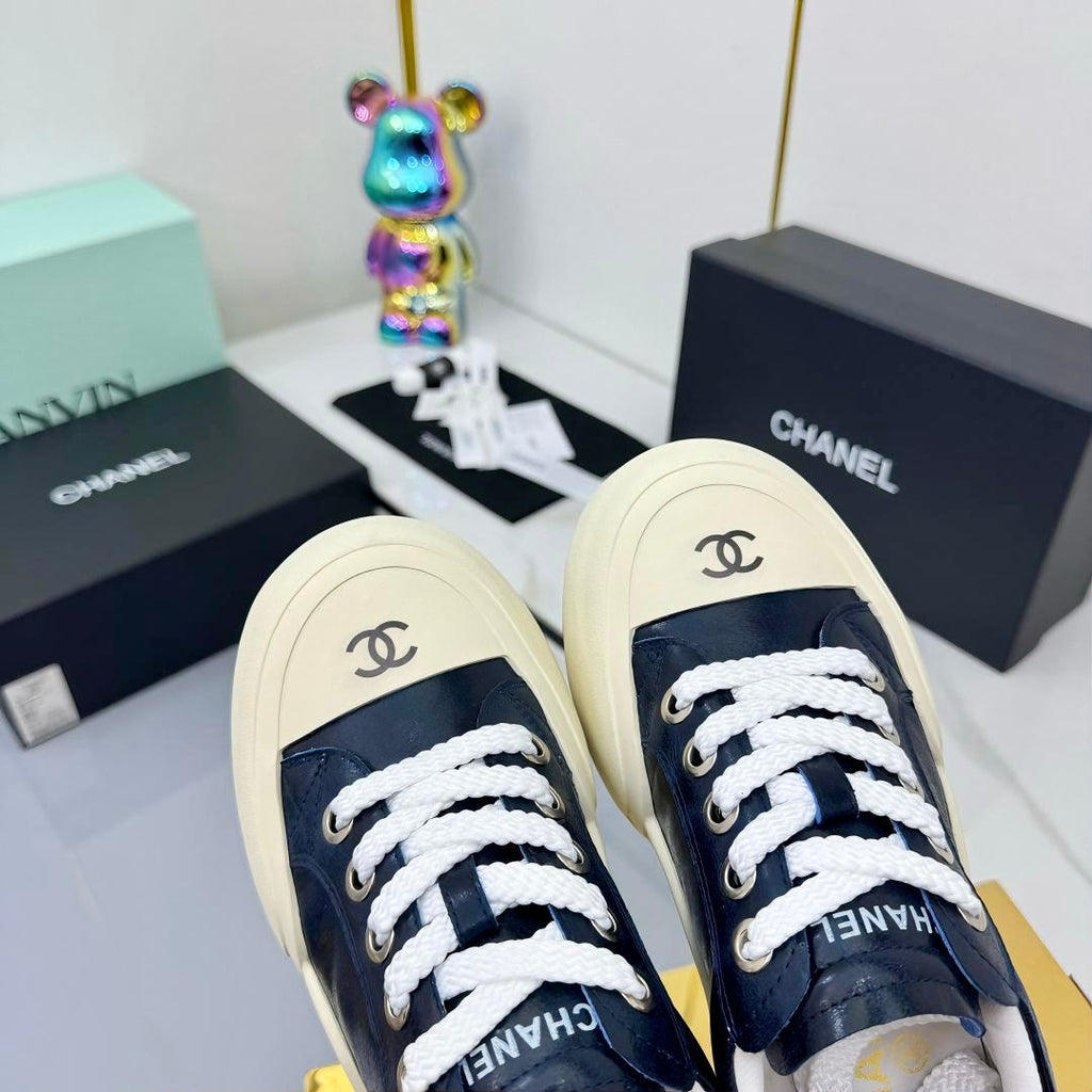 CC 25C Sneakers 50mm Black White Sheepskin Mesh 413845