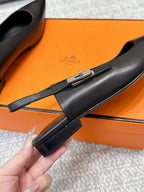 HM Lover Slingback Black Calfskin 461888